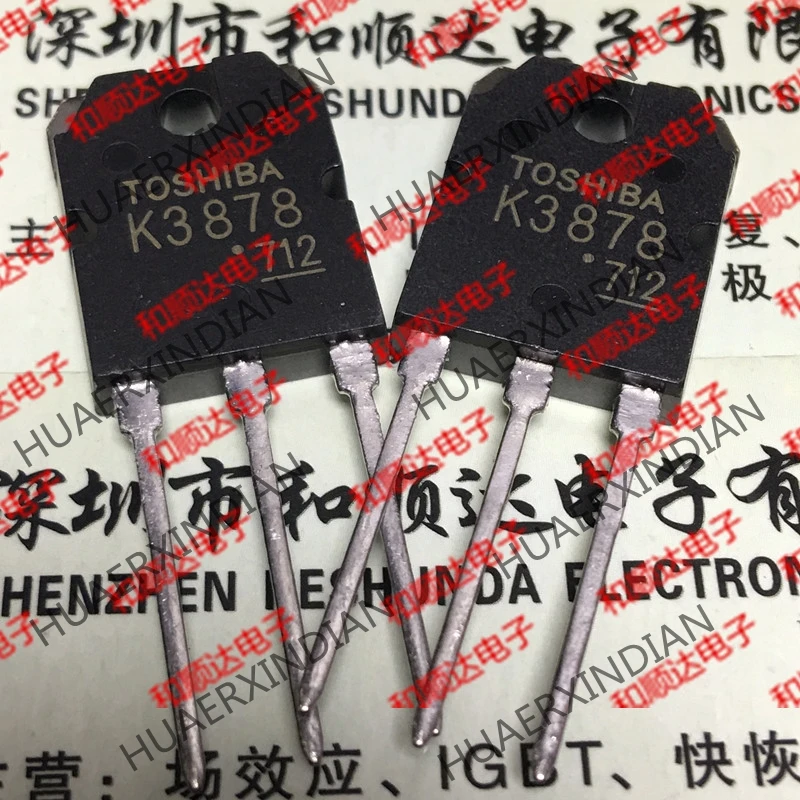 5 шт., новые оригинальные кнопки K3878 2SK3878 TO-3P 900V 9A на