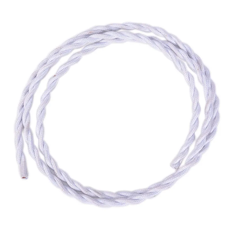 Горячее предложение! Распродажа! 1 метр 2 ядра электрический канат провода Винтаж античный Плетеный витой светильник из ткани кабель тканый Шелковый гибкий шнур 1 м