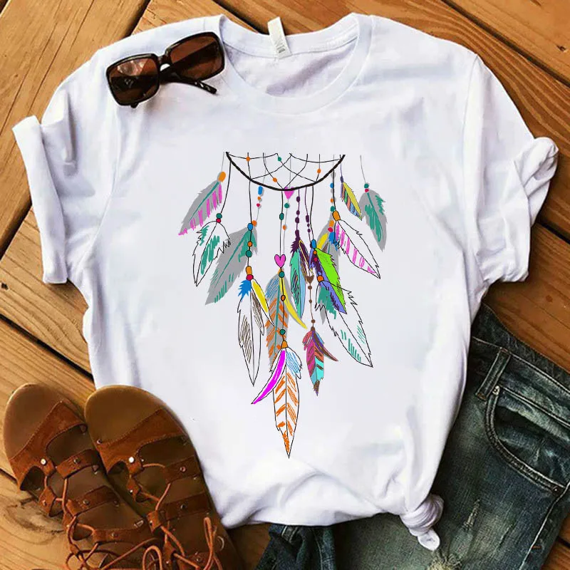 H1ffd816027254cd6984706d9ff1459c8H - Dreamcatcher Short Sleeve T-Shirt