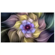 Алмазная вышивка большой на заказ "абстрактный цветок" 5D DIY Алмазная картина полный квадратный/круглые сверла мозаика настенное искусство