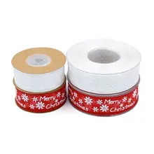 10 m/20 m снежинка шаблон Счастливого Рождества украшения марлевые ленты для поделок