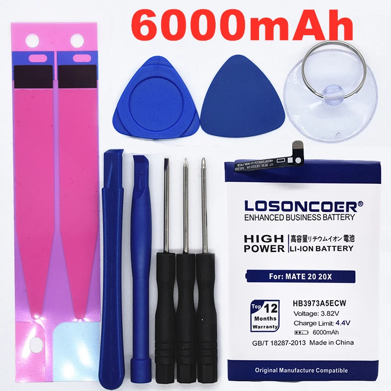 LOSONCOER HB3973A5ECW Аккумулятор для Huawei Honor Note 10 RVL-AL09 RVL-AL10 Коврики 20 X Коврики 20X EVR-AL00 Honor 8X Max