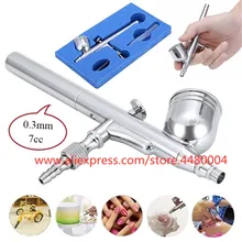 0,3 мм 7cc набор аэрографа насадка капельница ключ прецизионный Пистолет наборы для художника/красоты