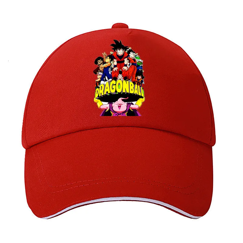 Аниме DragonBall Z Повседневная шляпа для отца хлопковая кепка регулируемая бейсболка s Snapback хип-хоп Gorras Bone с принтом солнцезащитная Кепка для 8 - Цвет: A7