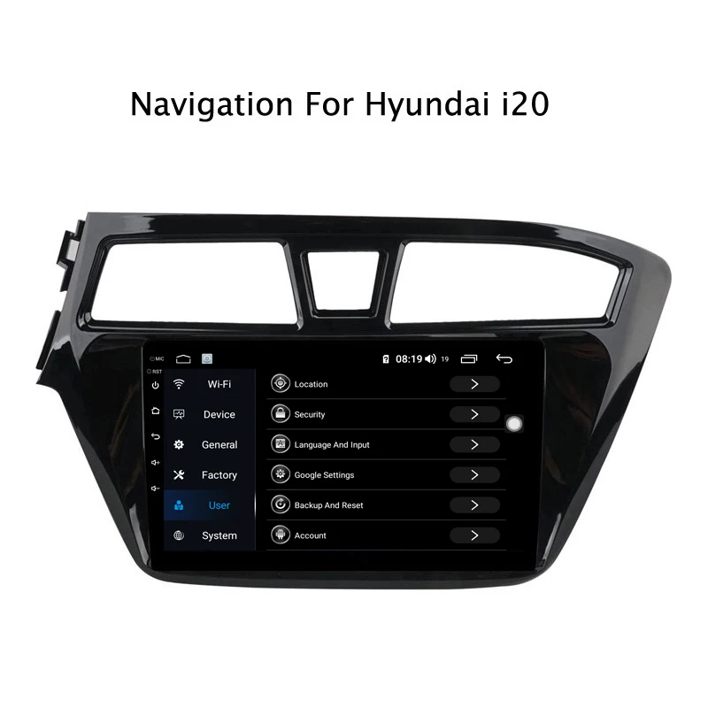 Top Ectwodvd 9inch Andriod 8.1 Car DVD GPS For Hyundai i20 2015-2015 4G RAM 64G ROM CarPlay DSP 4G LTE with WIFI 3