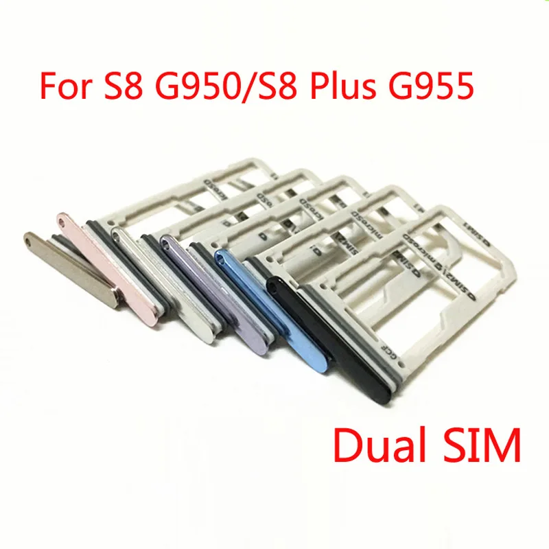 Dual-SIM-Card-Holder-Adapter-Micro-SD-Card-Holder-Slot-Tray-For-Samsung-Galaxy-S8-G950