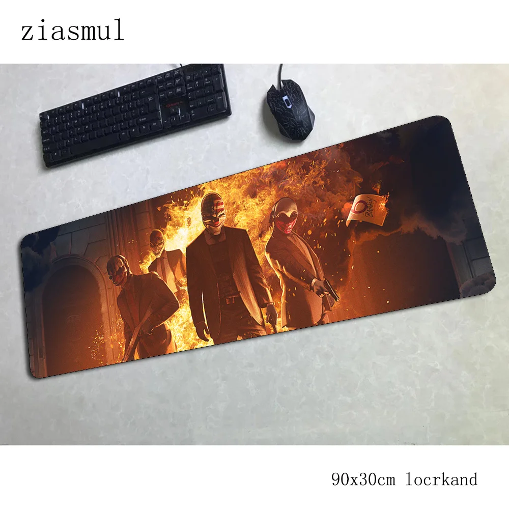 Payday коврик для мыши 900x300x3 мм коврики для мыши 3d игровой коврик для мыши геймер натуральный резиновый персонализированные коврики для мыши Клавиатура ПК коврик