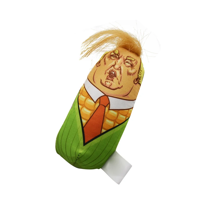 Дональд Трамп форма кошачья мята Подушка кошка плюшевые игрушки Кукуруза дизайн скрипучий мягкие игрушки NSV775