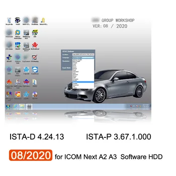 

08/2020 for bmw ICOM Next ICOM A3 ICOM A2 Software HDD ISTA-D 4.24.13 ISTA-P 3.67.1.000 Win7 System 500GB Hard Disk