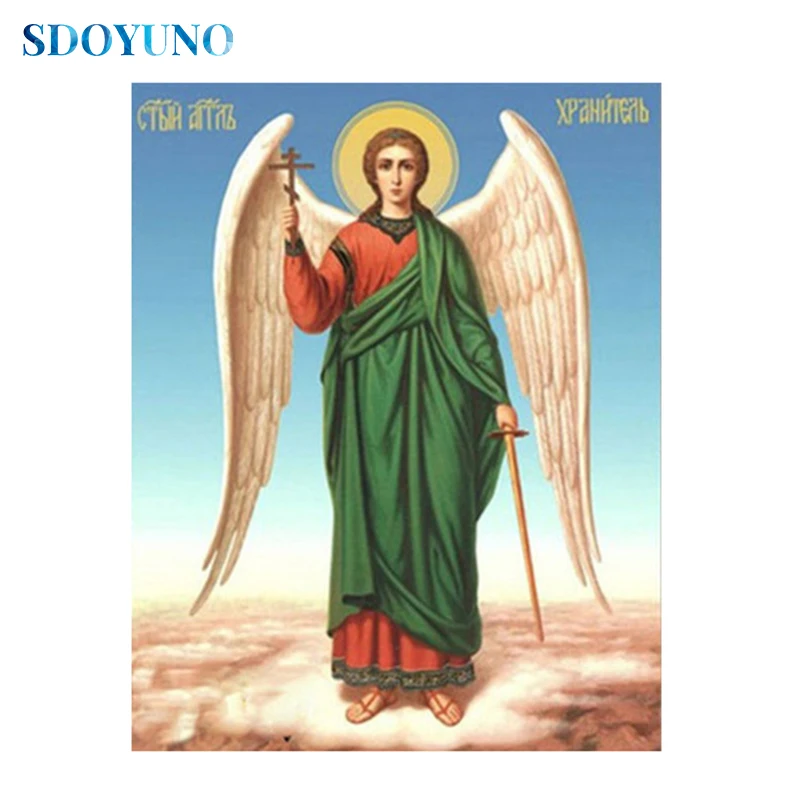 SDOYUNO Full square/round 5d DIY Diamond Painting Religion Mosaic embroidery paintings Home Decor Virgin Mary Cross Stitch | Дом и сад