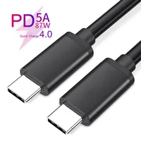 Cable USB tipo C QC4.0 para teléfono móvil, sincronización de datos para Xiaomi, Samsung, Huawei, Oneplus, tipo C a C