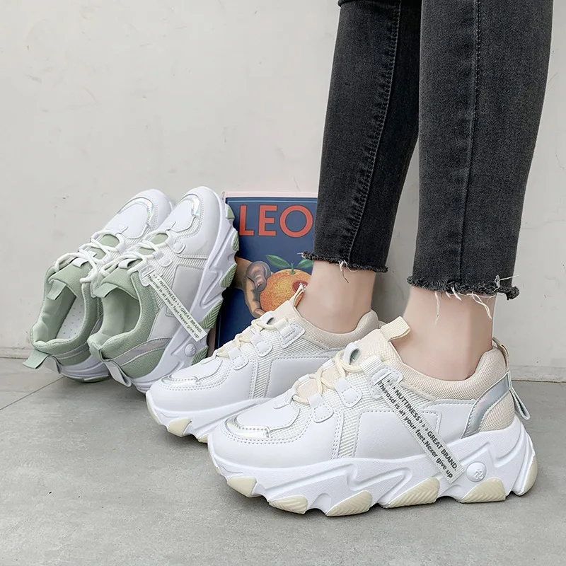 women's breathable dad sneakers