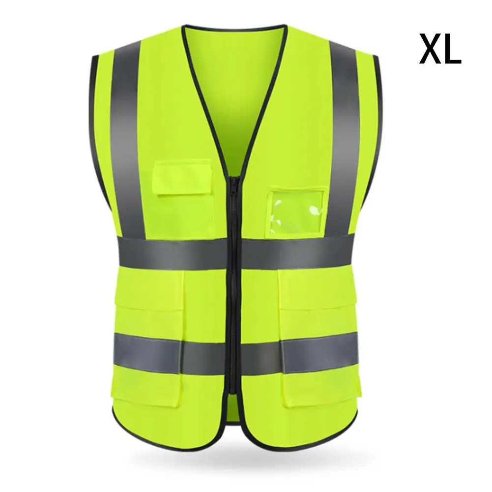 Светоотражающая одежда для безопасности жилет для тела безопасное защитное устройство дорожные средства для езды на мотоцикле одежда жилет - Название цвета: Yellow XL