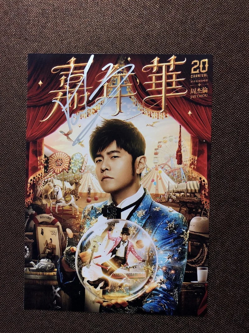 Ручная подписка Джей Чоу autographed оригинальное фото 5*7 092019B