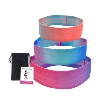 

Hip Resistance Band Exercise Loops Activate Legs Butt Hips Glutes Non-Slip Non-Rolling Workout Exercises Elastic Band