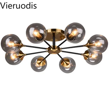 

Nordic Molecular Chandelier Modern Glass Ceiling Light for Living Room Bedroom Hotel Hall Restaurant Luminaire Lighting Fixture
