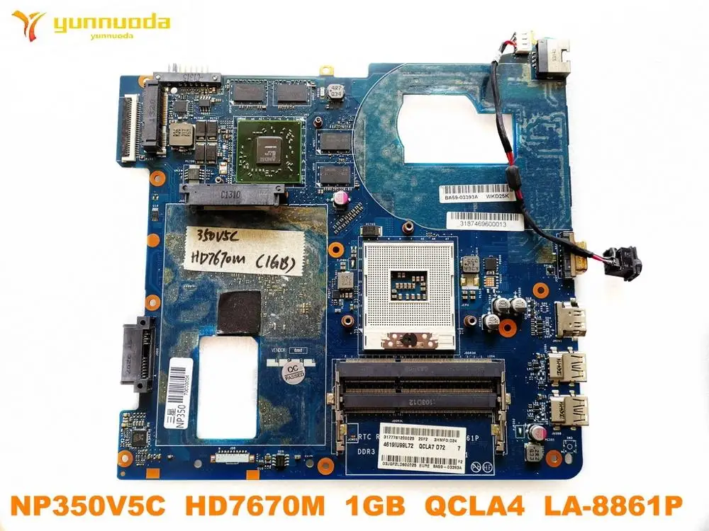 Оригинальное для Samsung NP350V5C Материнская плата ноутбука HD7670M 1 ГБ QCLA4 LA-8861P