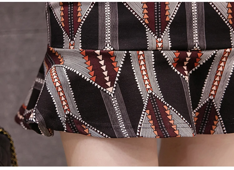 Новинка, Высококачественная короткая юбка в полоску с принтом, женские сексуальные мини-юбки с высокой талией и оборками