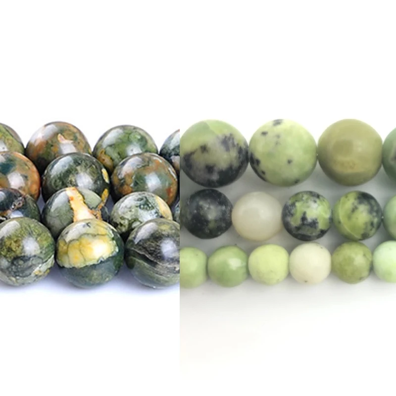 

Natural Stone Multi-color bracelets Beads Round Loose Beads 4 6 8 10 12mm For DIY Necklace Bracelet Jewelry Making