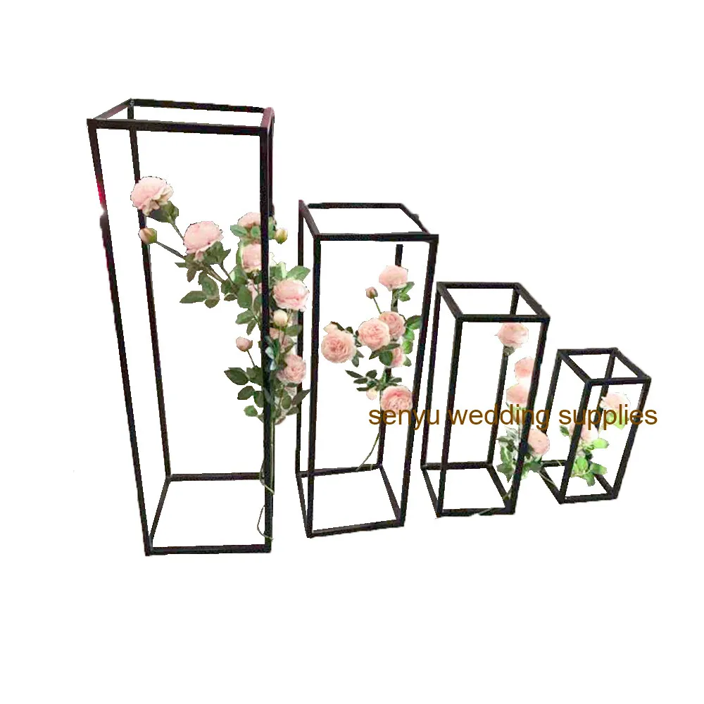 Excellent Wedding black flower vase flower stand arrangement table centerpiece metal gold plating weddings geometric road lead for party 0 Excellent Wedding black flower vase flower stand arrangement table centerpiece metal gold plating weddings geometric road lead for party 0