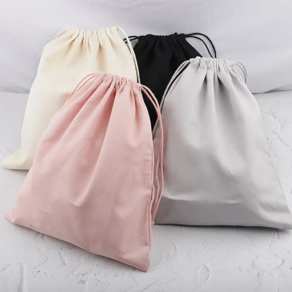 Cotton Canvas Inner Bags Drawstring Pouch Pink Gray Black Beige Color Gift Packaging Bag Storage Bag for For Handbag Accessories genuine leather bag strap replacement shoulder handbag accessories for women bags belt length 112cm