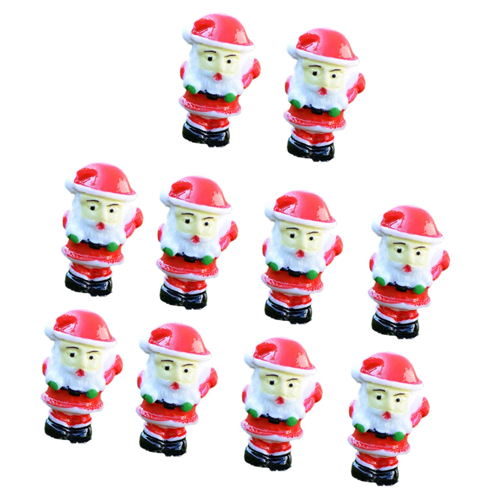 10pcs Miniature Micro Landscape Bonsai Ornament Fairy DIY Decor Santa Clause