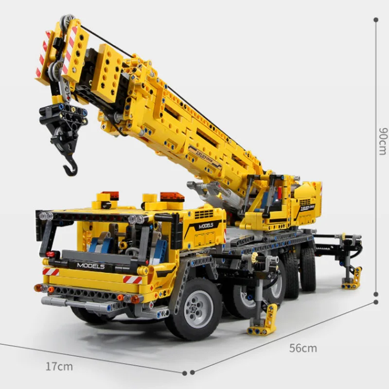 MOC Technic автомобиль серии RC автомобиль с управлением приложением кран Mk II модель автомобиля совместим с 42009 Строительные блоки Кирпич детская игрушка Подарки