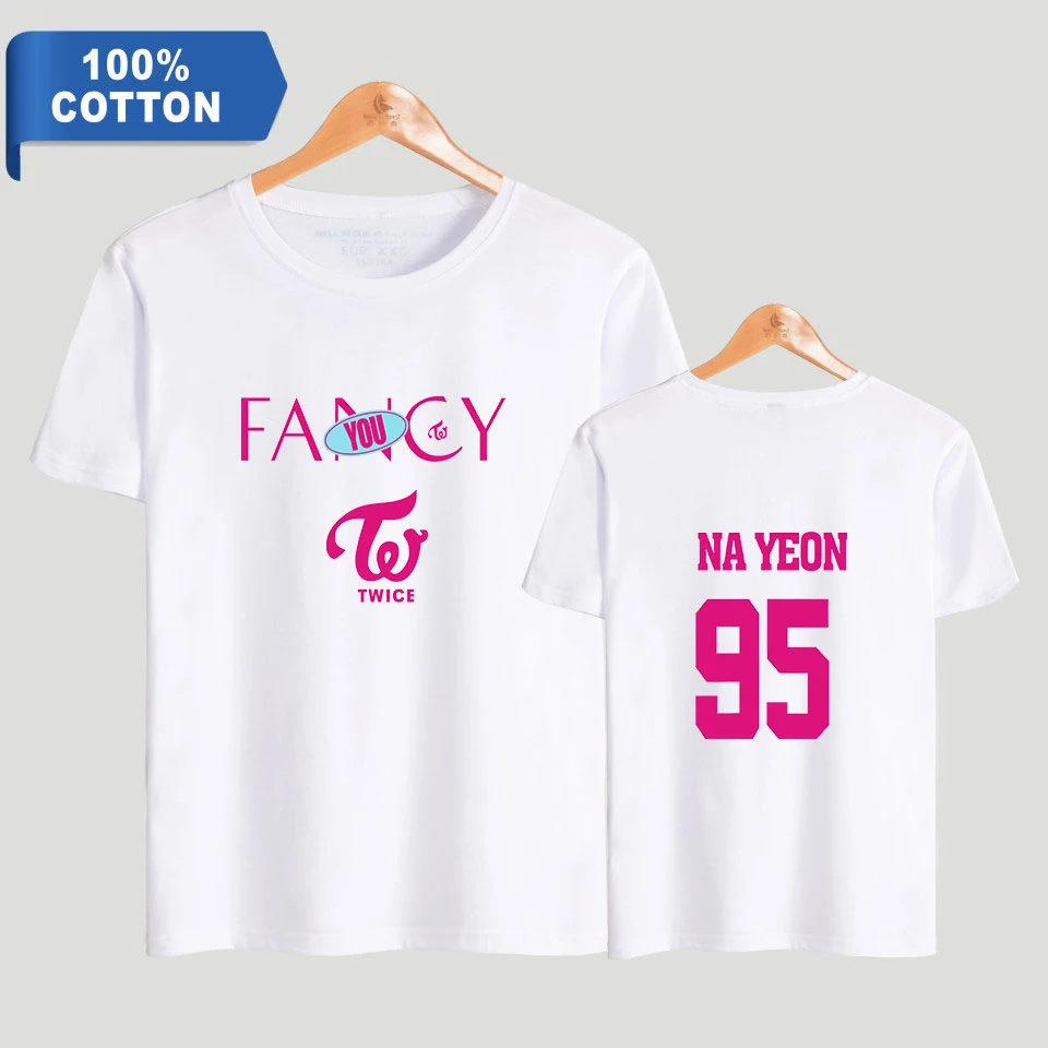 Twice fancy Album футболка для мужчин/wo для мужчин kpop летняя футболка с коротким рукавом новая популярная Повседневная футболка новая Хлопковая мужская одежда