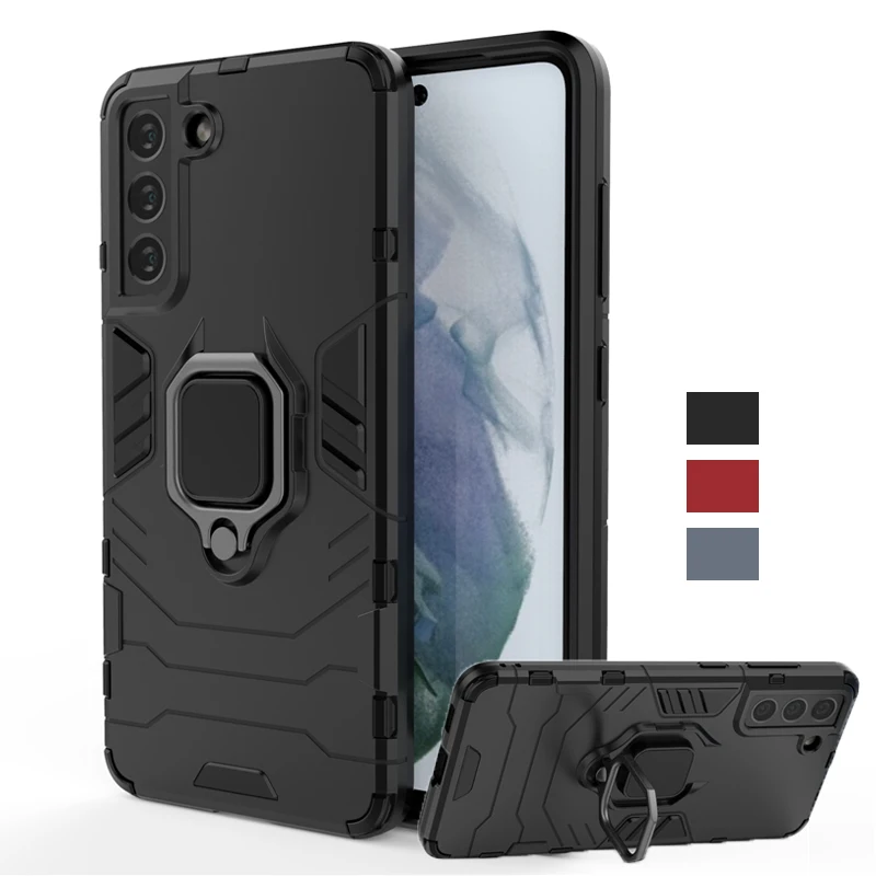 Per Samsung Galaxy S21 Fe 5G Custodia Cover Samsung S21 Fe 5G Supporto Magnetico Per Anello Supporto Antiurto Tpu Paraurti Armatura Custodia Posterior