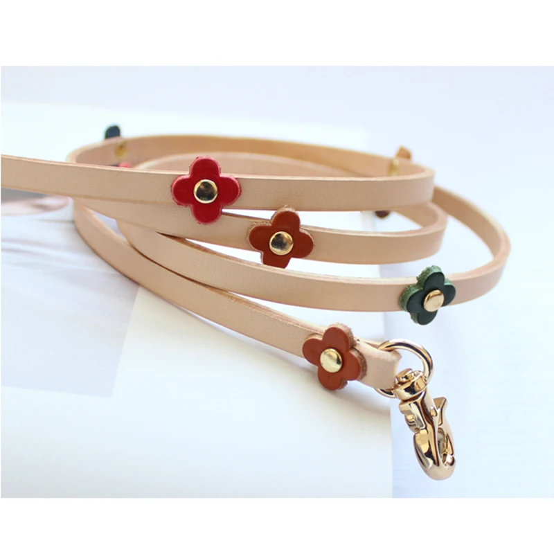 0.7*110CM Not Adjustable Genuine Leather Replacement Cute Flower Crossbody Strap for purse bag strap | Багаж и сумки