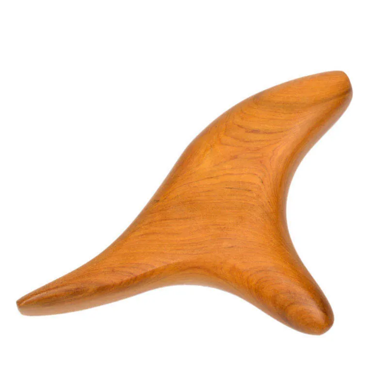 Камфорная древесина, тригонометрический конус для массажа ног, деревянный треугольник для массажа, палочка Gua Sha, палочка для иглоукалывания - Цвет: Цвет: желтый