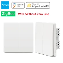 Aqara – interrupteur mural intelligent ZigBee, sans fil de feu, pour Mi Home, Apple Homekit 