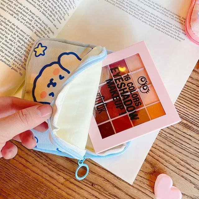 Aranyos Kawaii Utazási Kozmetikai Egészségügyi Párnák Szalvéta Tasak Érme Pénztárca Tároló Táska - Image 3