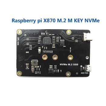 

Raspberry Pi NVMe M.2 2280/2260/2242/2230 SATA SSD NAS Expansion Board X870 for Raspberry Pi 3 b+/3B/ROCK64