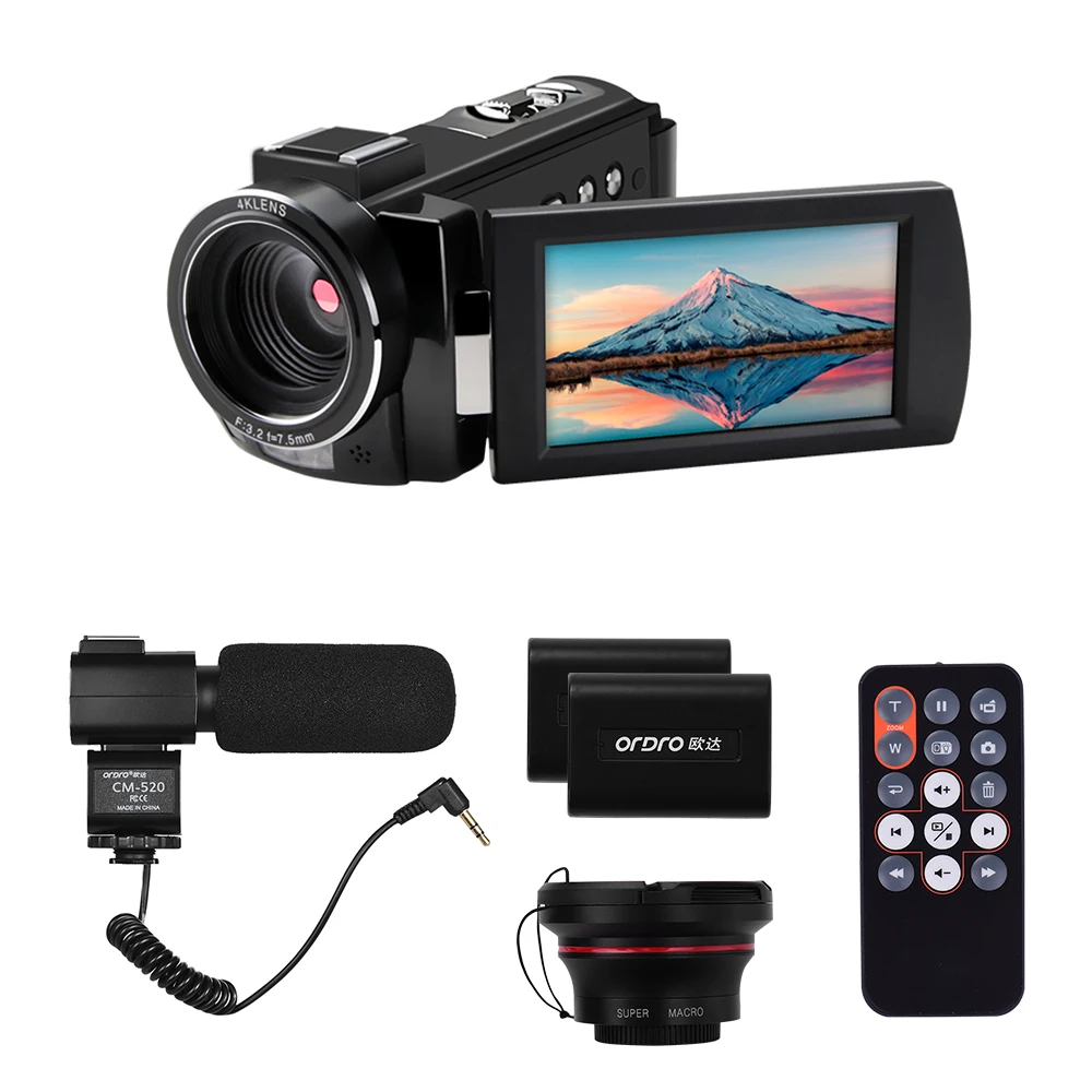 WiFi цифровая видеокамера DV рекордер 24MP 16X цифровой зум сенсорный экран с микрофоном lcd сенсорный экран