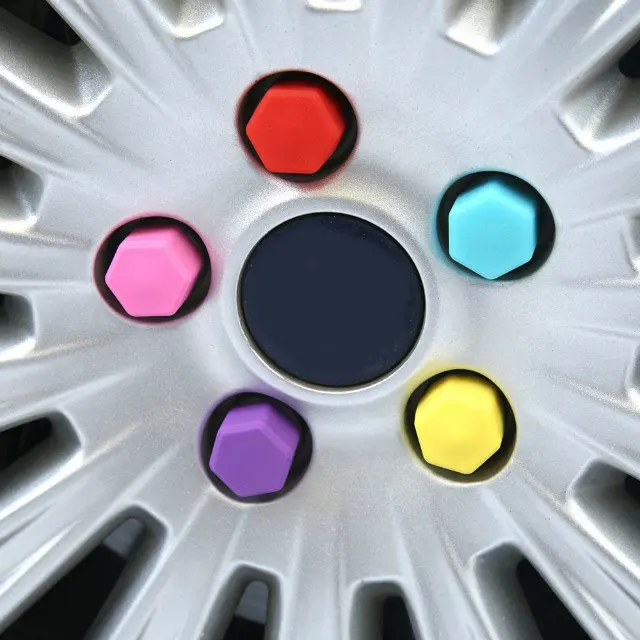 Wheel Nut Caps Screw Caps Wheel Nut Covers 17mm 19mm 21mm Universal Silicone Wheel Nut Lug Hub Screw Rim Bolt Covers Tyres Screw Caps for Automotive Decorative Accessories