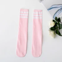 Kids Socks Cotton Boy Socks for Children Girls Knee High Socks Football Three Striped Old School Baby Long Tube Leg Warmer Boot 6