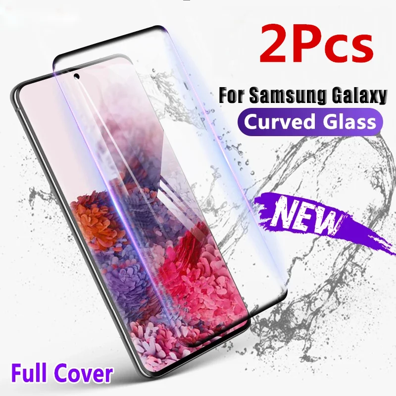 Закаленное стекло с защитой от изгибов для Samsung Galaxy A51 A50 S20Ultra S20 Note20 Ultra S10plus защита