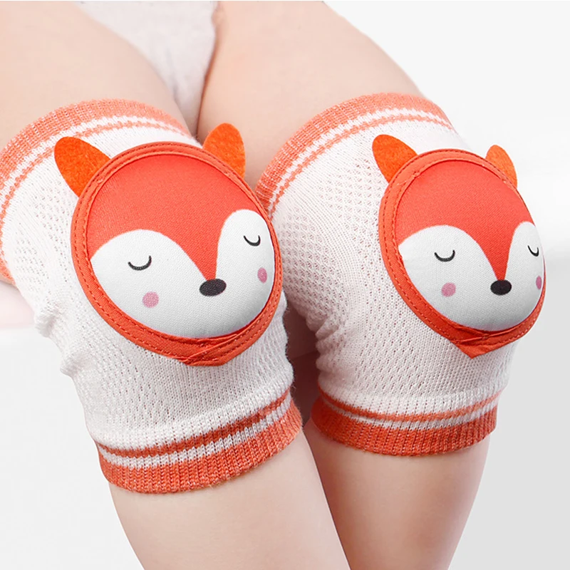 Summer Baby Knee Pads Infant Toddler Breathable Cotton Kneepads Protector Cute Animals Kids EVA Pad Crawling Elbow Cushion |