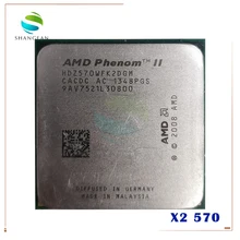 AMD Athlon X2 570 3.3GHz çift çekirdekli CPU İşlemci HDZ570WFK2DGM 80W soket AM3 938pin