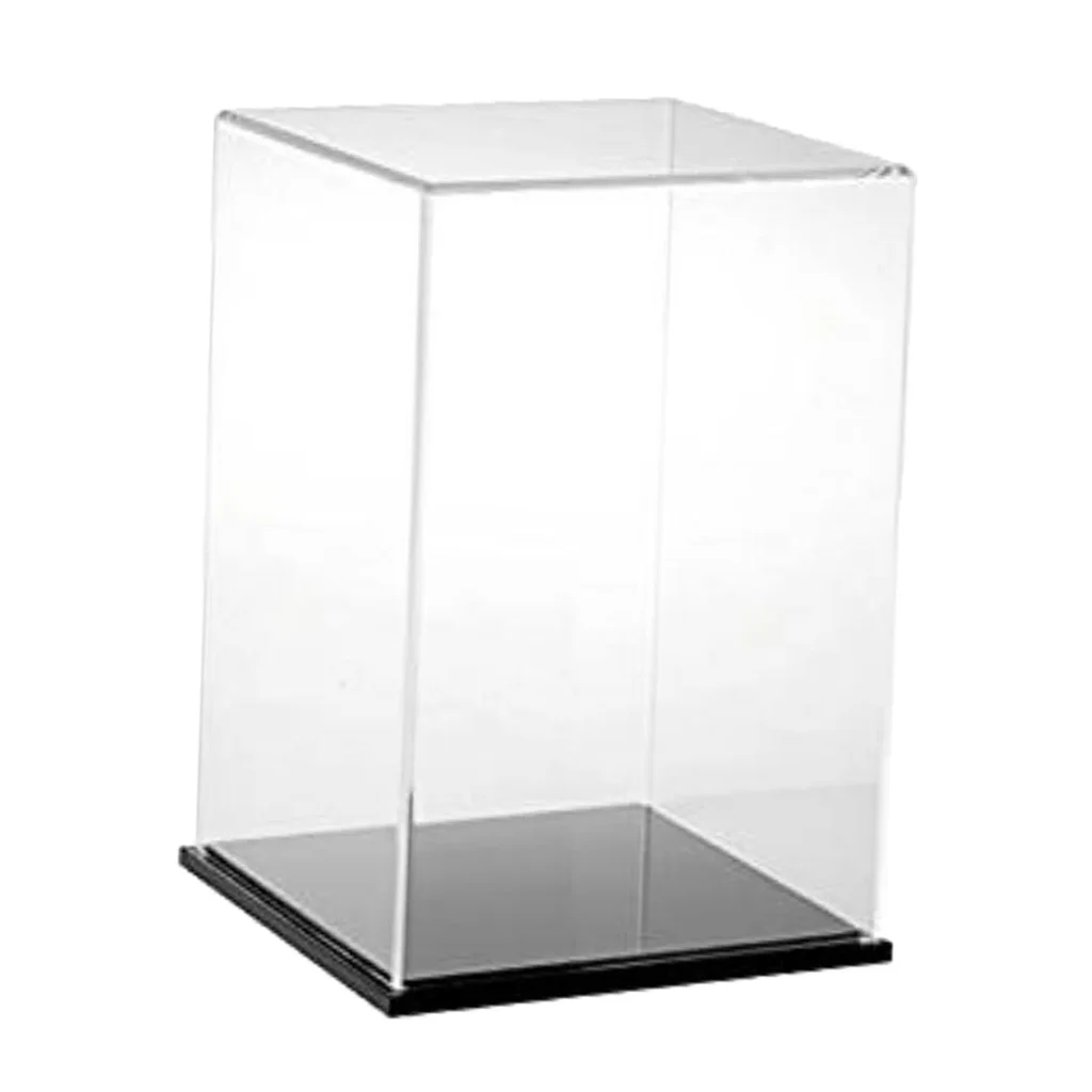 Jewelry Watch Display Case Box 15x15x30cm Showcase Dustproof Protector for Diecast Car Model