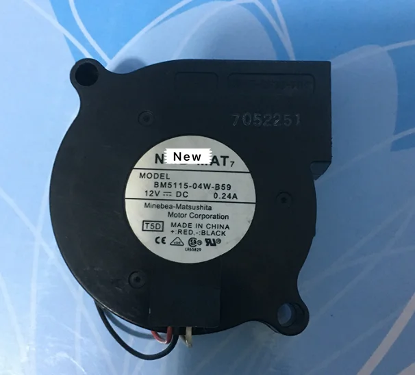 

For NMB-MAT BM5115-04W-B59 T57 Server Cooling Fan DC 12V 0.24A 50x50x25mm 3-wire