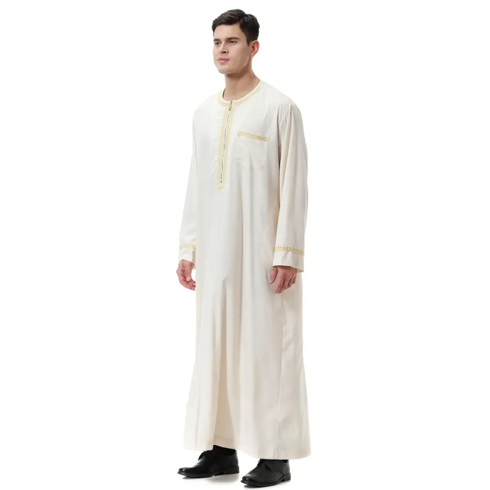 Muslim men clothing Jubba Thobe Islamic Men's Sets Abaya Jilbab Moslem Shirt Robes Eid Mubarak Worship Middle Ramadan