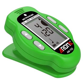

HOT-AROMA AM-702 Metronome Charger Electronic Metronome Piano Zither Guitar Rhythm Guitar Accessories Tempo Range 30-260 BPM Gui