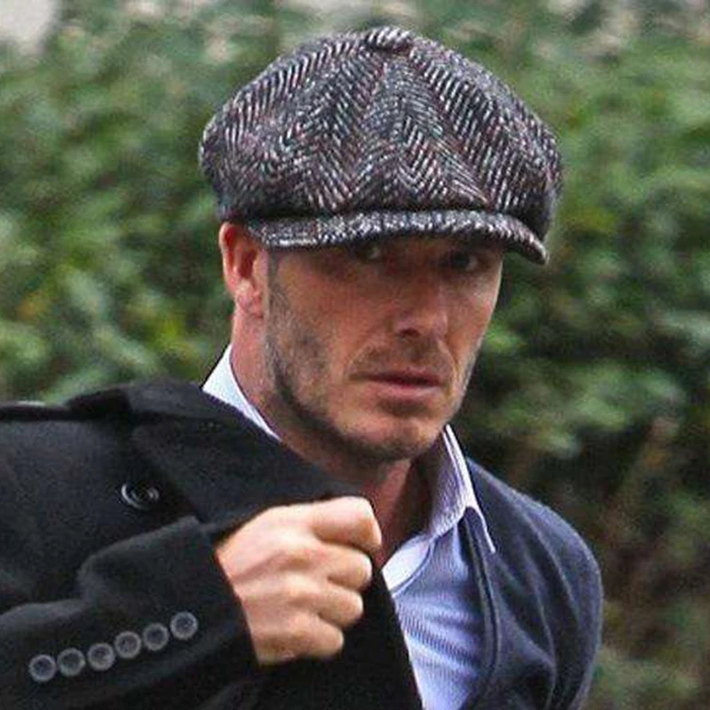 Casquette Four Seasons Cotton Stripe Black Men S Newsboy Hat Male Beret Men And Women Retro England Visor Big Head Cap Blm96 Berets Aliexpress