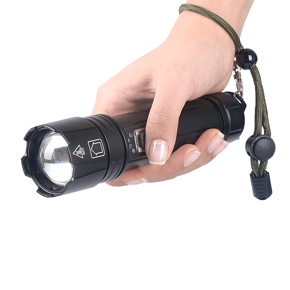 12000LM Ultra Powerful XHP70.2 LED Flashlight USB Rechargeable Tactical Light 5 light mode26650 Waterproof camping torch