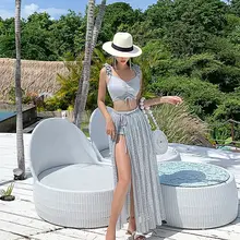 Женский купальник раздельный купальник Ruchess Push Up Plavky купальный костюм танкини Ruches с сексуальным Badpak Корея новые Ins женские Ups