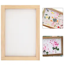 Papel que faz a tela do quadro diy madeira que faz a fabricação de papel molde artesanato ferramentas de reciclagem de papel de madeira deckle 20x30cm