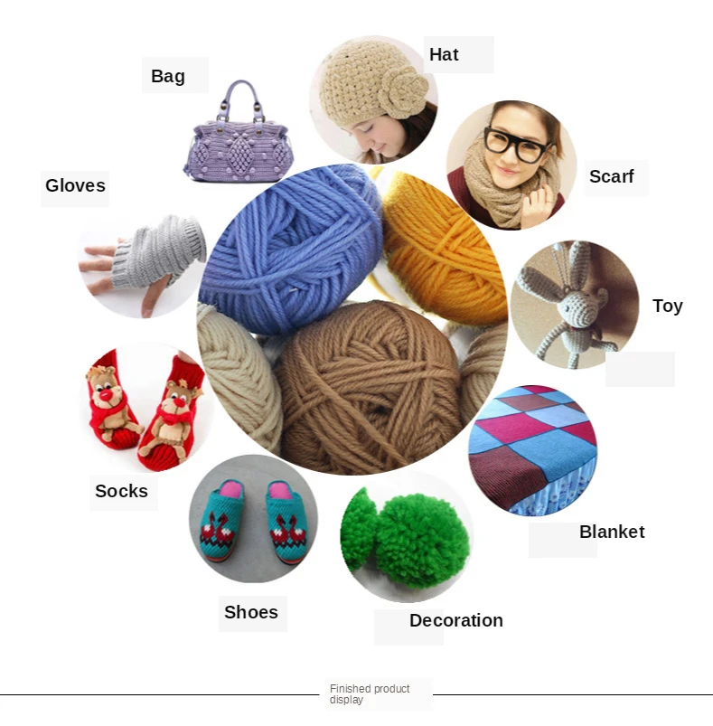 

2-3mm Milk Cotton Yarn Comfortable Wool Blended Garment Sewing Thread 50g Hand-knitted Scarf Hat Yarn Crocheted Knitting Yarn