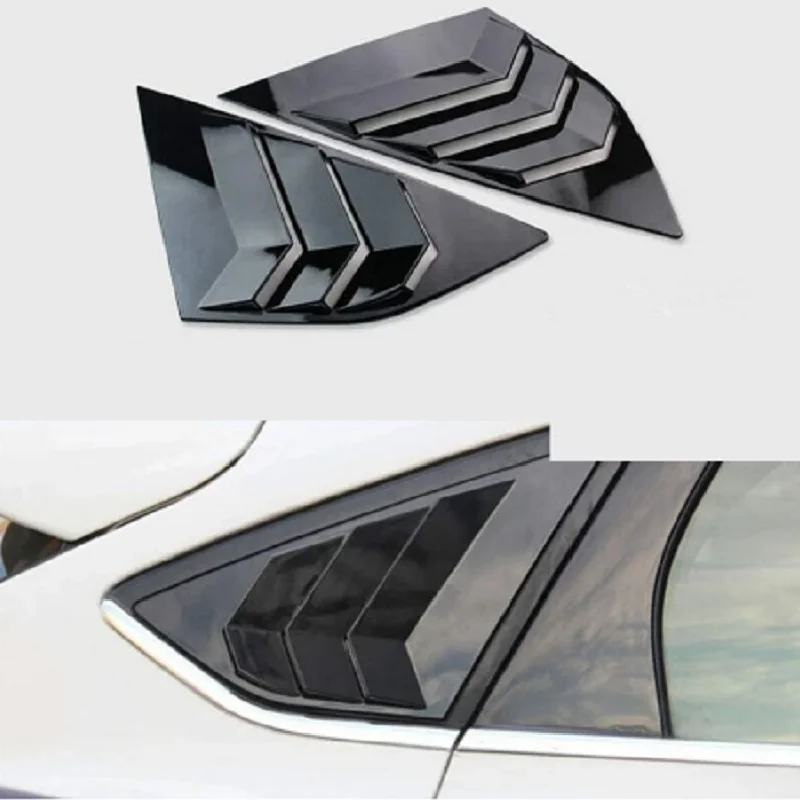 

Car Rear Side Window Louvers Air Vent Scoop Shades Cover Blinds Accessories For Tesla Model Y 2017-2021